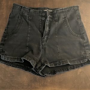 Black high waisted shorts